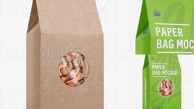 4521+ Paper Box with Window PSD Mockup Halfside View Free Smart Object Templates