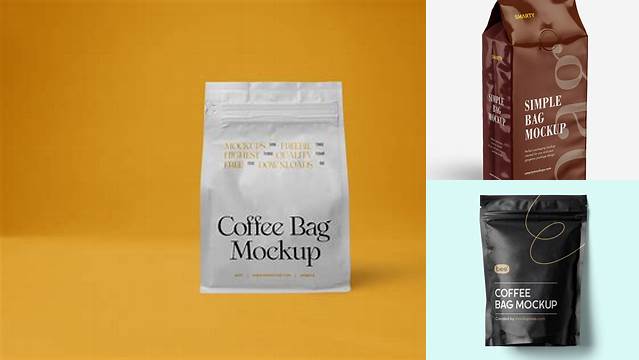 4523+ Glossy Coffee Bag PSD Mockup Free PSD Mockup Resource