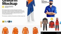 4528+ Construction Uniform Mockup Professional PSD Resource