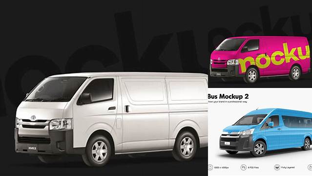 4528+ Toyota Hiace Van Mockup Free Download Customizable PSD Templates