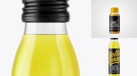 4532+ Clear Glass Yellow Drink Bottle PSD Mockup Download Free