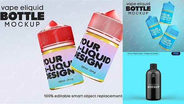 4532+ Glossy Bottle With Liquid PSD Mockup Exclusive Editable PSD File