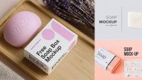 4533+ White Plastic Soap Bar PSD Mockup Photoshop Resource Free