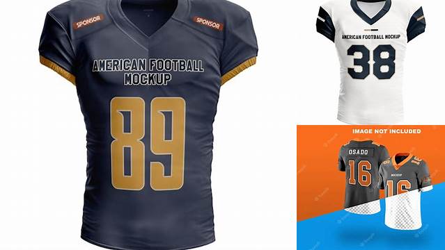 4534+ American Football Jersey Mockup Psd Editable Design File