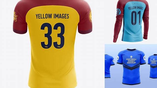 4535+ Men’s Soccer Team Jersey PSD Mockup Back Half Side View Unique High-Resolution PSD