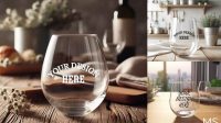 454+ Stemless Wine Glass Mockup Mockup PSD