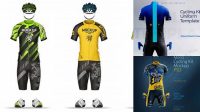 4542+ Cycling Kit Mockup Free For Free Download