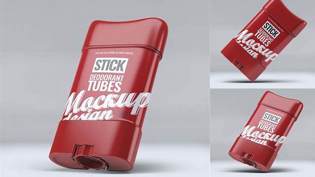 4547+ Frosted Plastic Deodorant Tube PSD Mockup Professional Editable Freebie PSD