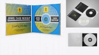 4547+ Open Jewel Case With Disc PSD Mockup Editable Photoshop File