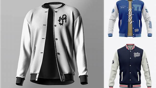 4548+ College Jacket Mockup Best for Showcase