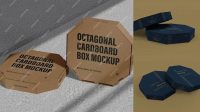 4551+ Octagon Box Mockup Free PSD