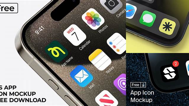 4555+ Ios Icon Mockup High-Quality Editable PSD