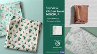 4556+ Kitchen Towel PSD Mockup High-End Layered Mockup Free