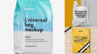 4558+ Glossy Bag PSD Mockup Front View Modern Photoshop Resource