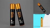 4562+ 400ml Aerosol Bottle PSD Mockup Customizable Photoshop Template