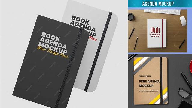 4562+ Agenda Mockup Elegant Photoshop Mockup