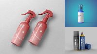 4569+ Glossy Spray Bottle With Over?ap PSD Mockup Creative Free PSD Graphic Design