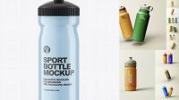 4569+ Transparent Plastic Sport Bottle PSD Mockup High-Quality Editable PSD