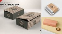 4571+ Food Box Packaging Mockup PSD Download