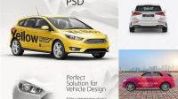 4573+ Hatchback 5-doors PSD Mockup Side View Professional Quality PSD Freebie