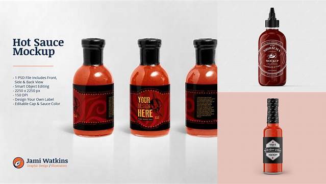 4573+ Hot Sauce Mockup Modern PSD Templates