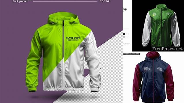 4573+ Windbreaker Mockup Free High-Quality PSD Files