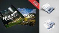 458+ Double Sided Flyer Mockup Free Download Editable PSD File