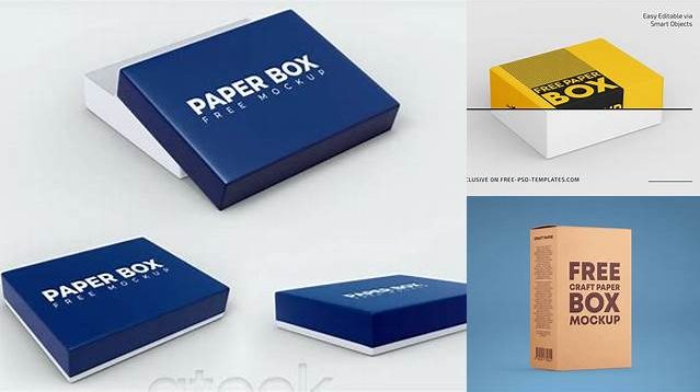 458+ Matte Paper Box PSD Mockup Creative Digital PSD Download