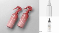 4583+ Opened Clear Spray Bottle PSD Mockup Layered PSD File Free Download