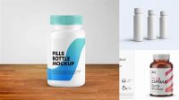 4583+ Pill Bottle Mockup Generator Include TIFF