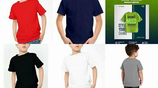 4584+ Mockup Kaos Anak Include TIFF