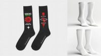 4585+ Long Socks Mockup High-Resolution Graphic