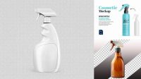 4589+ Plastic Trigger Sprayer Bottle with Liquid PSD Mockup Customizable Layered Design PSD