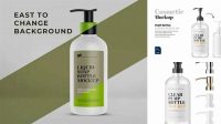 4591+ Clear Liquid Soap Bottle PSD Mockup Smart Object-Based PSD Template Free