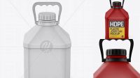 4591+ Matte Jerrycan PSD Mockup Front View High Angle Shot Custom Design Freebie PSD