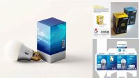 4592+ Led Bulb Packaging Design Psd Free Download Smart Object PSD