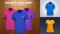 4592+ Long Polo Shirt Mockup Elegant and Stylish Free PSD