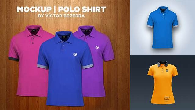 4592+ Long Polo Shirt Mockup Elegant and Stylish Free PSD