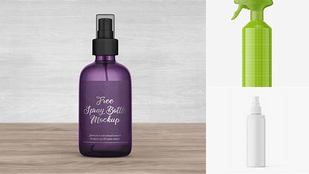 4595+ 150ml Glossy Spray Bottle PSD Mockup Layered PSD for Easy Editing