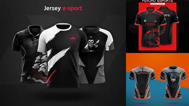 4595+ Mockup Jersey Esport Modern Design PSD