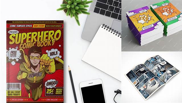 4598+ Comic Book Mockup Psd Free Include TIFF