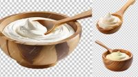 4598+ Wooden Spoon With Sour Cream Professional Graphic PSD Download