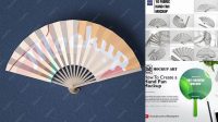 4599+ Paper Fan Mockup Versatile Photoshop File