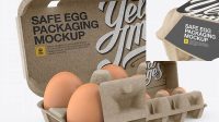 4600+ Kraft Egg Container Halfside View High-Angle Shot Download Premium Free PSD