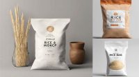 4600+ Rice Packaging Mockup Photoshop Freebie