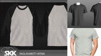 4601+ Mock Up Kaos Abu Misty Smart Layer PSD