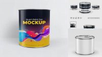 4604+ Tin Can PSD Mockup Half Side View Smart Design Template Free