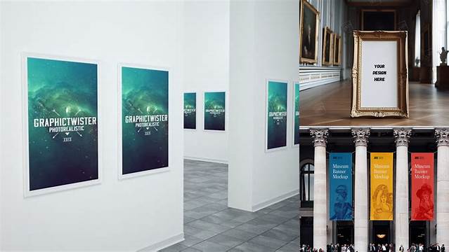 4609+ Museum Mockup High-Resolution Editable PSD