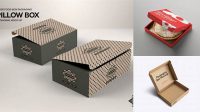 4609+ Opened Box with Snack PSD Mockup Top View Download Free Premium Design PSD