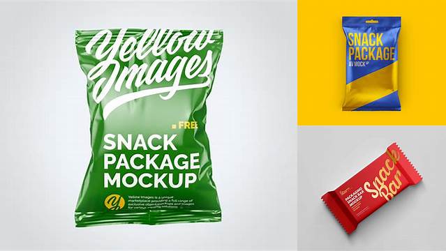 4616+ Snack Package PSD Mockup Free Downloadable Graphic Resource